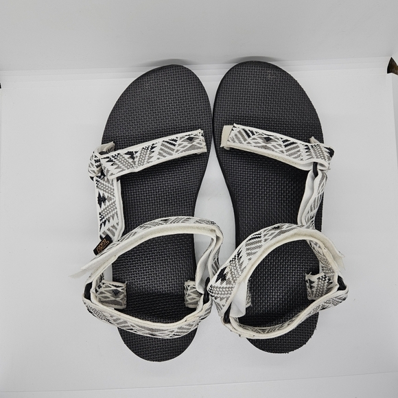 Teva Women's Original Universal Sandal size 10 white gray black pattern - Picture 6 of 7